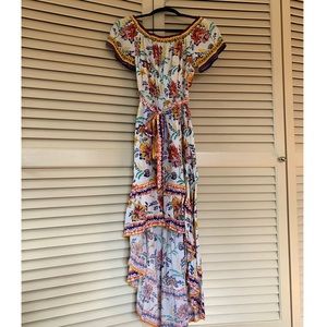 Spanish inspired ruffle colorful dress